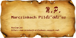 Marczinkech Piládész névjegykártya